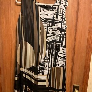 Dana Buchman Abstract Print Mini Dress